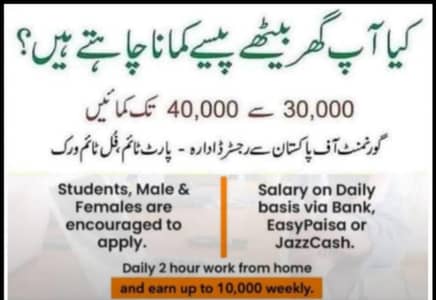 Work From Home Part Time Job | Earn Rs. 30,000–40,000/Month
