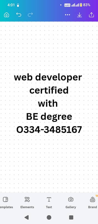B. E web developer