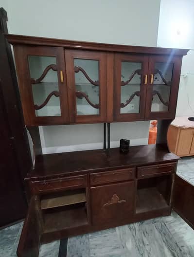 Urgent sale showcase pure wooden