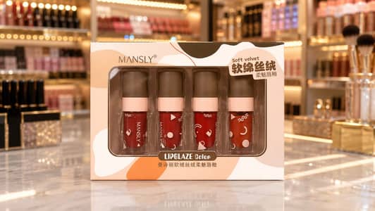 Mansly 4-in-1 Lip Glaze Colour Set