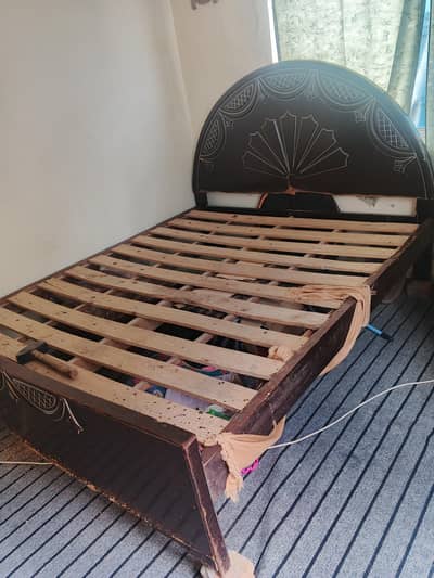 double bed without mattress