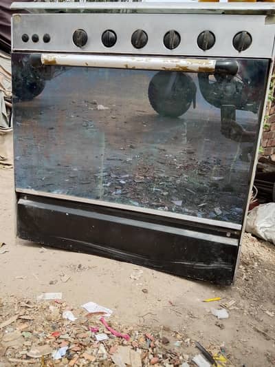 6 Burner gas cooking Range with oven .