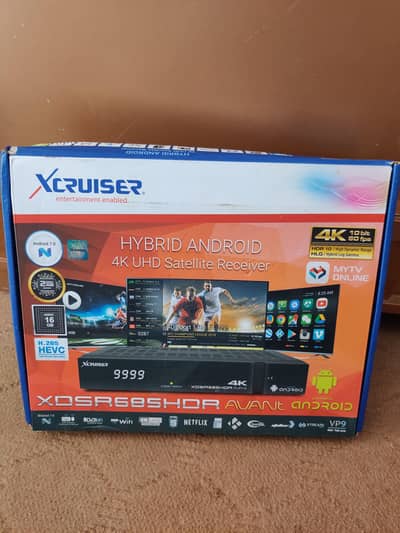 Xcruiser 4K UHD satellite Receiver XDSR 685 Hybrid android