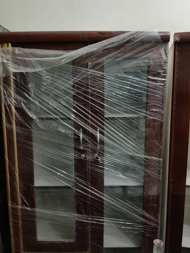 2 Wooden Glass Showcase / Premium Display Cabinets/Solid Wooden/Lahore 2