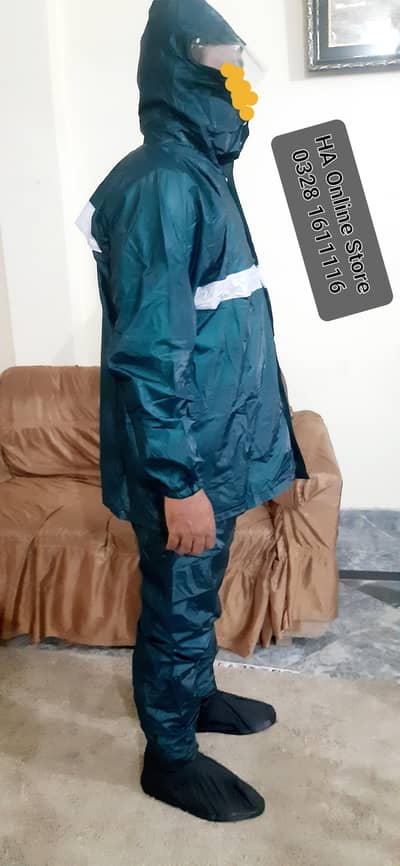PVC imported Rubber Coated Rain Suit Available