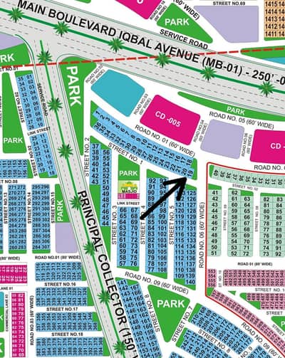 60ft Road Facing Corner Extra land 10Marla Plot For Sale