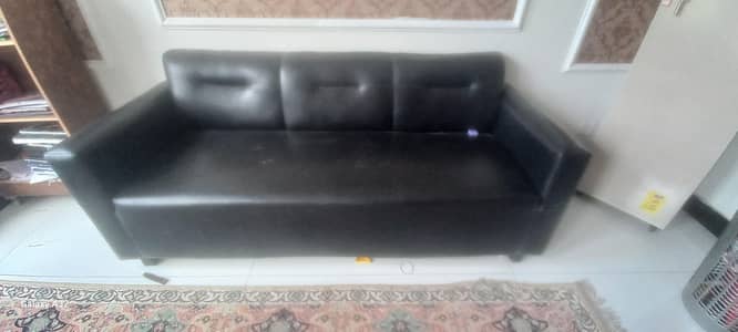 3 seater leather sofa