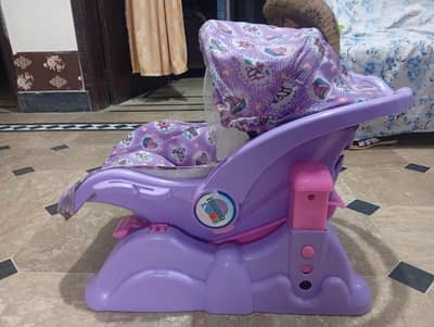 Baby Carry Cot / Infant Car Seat Carrier with Canopy – Good Condition