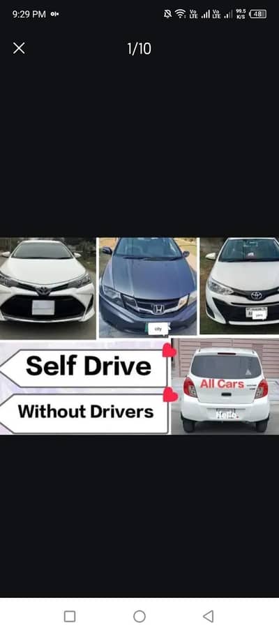 Self Drive Grace Rent A Car / All Cars 0336 4165683