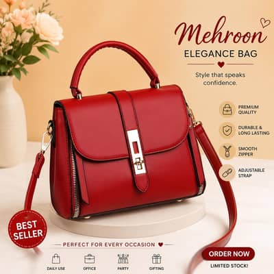 Premium Women's Stylish Handbag | High Quality Crossbody Shoulder Bag