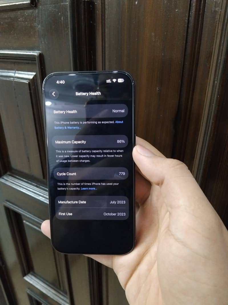 Apple iPhone 15 Pro 256 gb PTA 6
