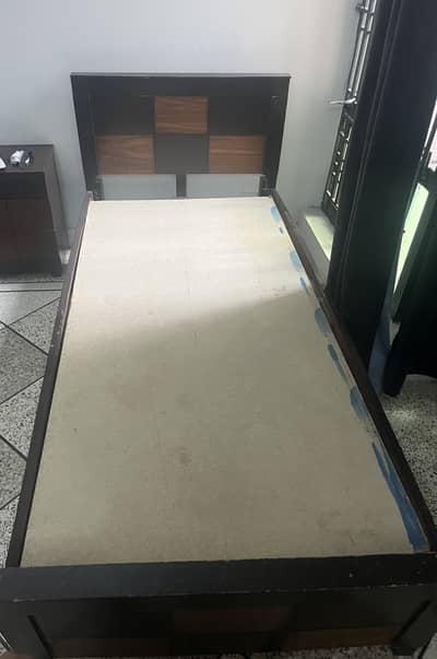 2 SINGLE BEDS WITH MATRESSES (master moltyfoam)