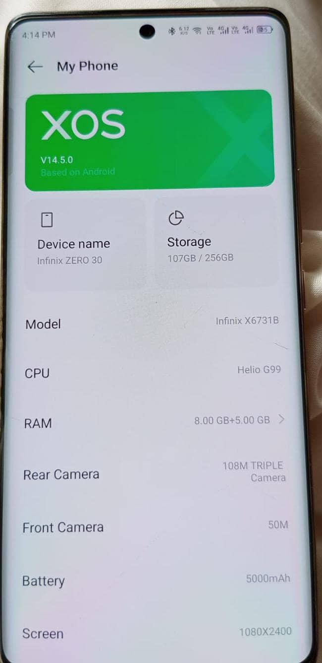 Infinix Zero 30 7