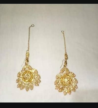 bridal jewelry set with earing matha patti