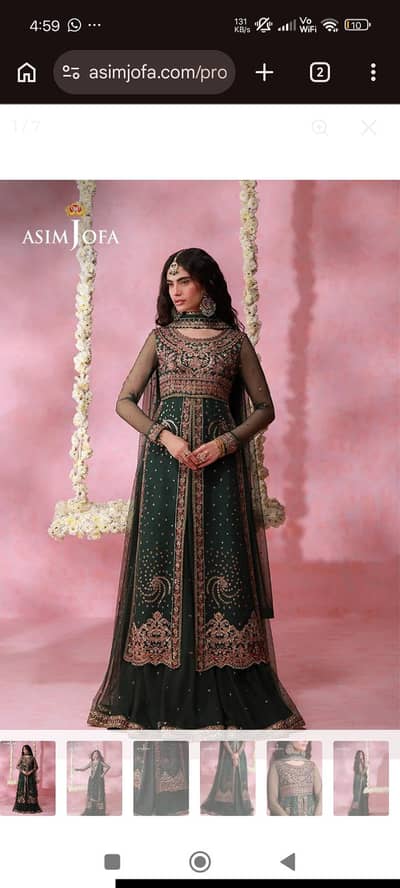 Original Asim Jofa Luxury Net Suit – Unstitched