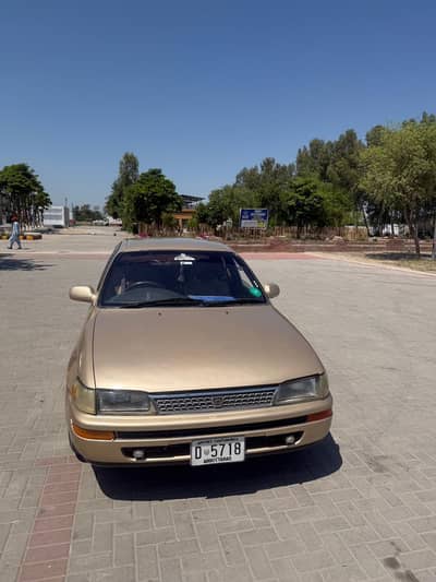 XEG Corolla 92 model 13 import abbottabad number milage 219777