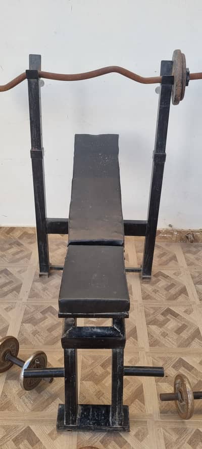 Bench Press, Barbells, Dumbbells & Weight Plates