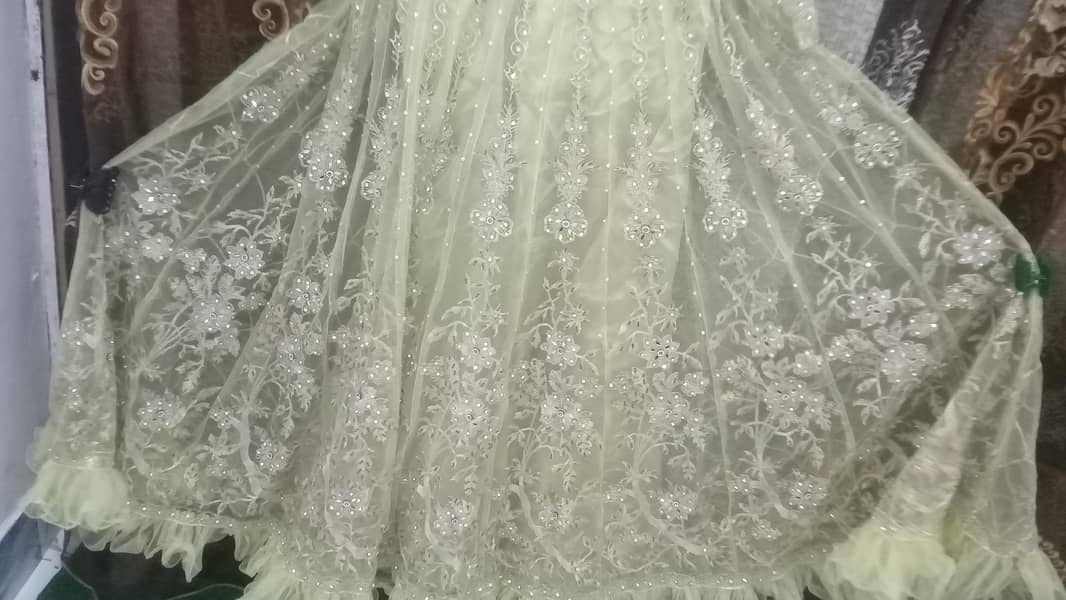 pista color maxi and grey colour lehenga 1