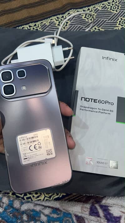 Infinix Note 60 Pro 8GB/256GB | Complete box with charger PTA approved