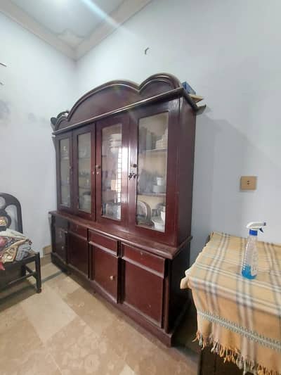 wooden showcase