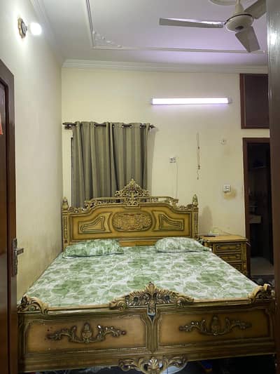 Complete Bedroom Furniture Set (Bed + Side Tables + Dressing Mirror)