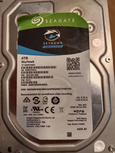 4 TB Seagate internal hard drive product of Thailand