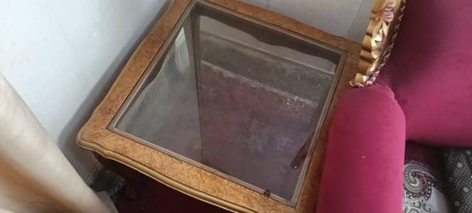 6 seater sofa, couch ,table set chinioti, victorian red golden style