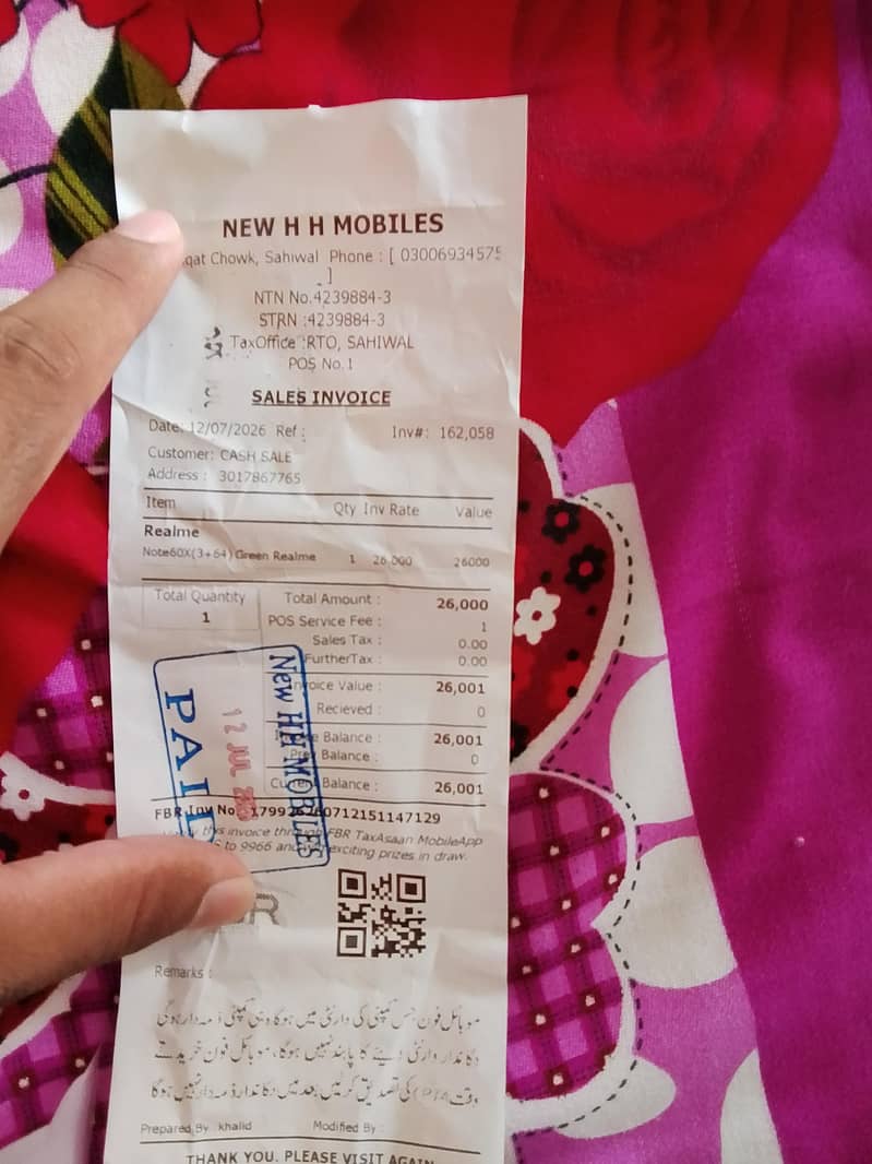 Realme Note 60x 3/64 1