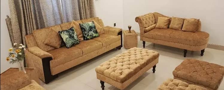 8 seater sofa with Table