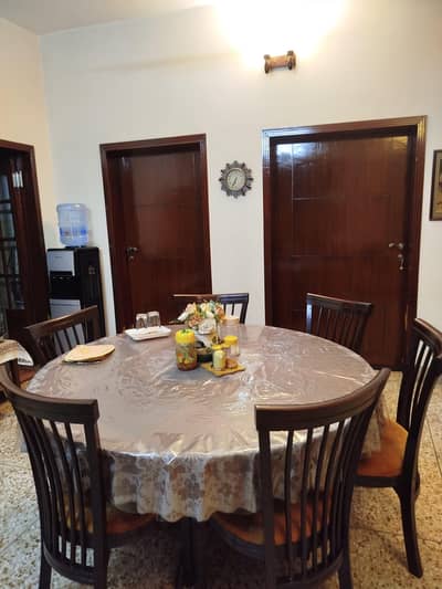 6 seater solid wood dining set for sale