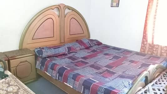 King Size Bed with Mattress and Side Tabels