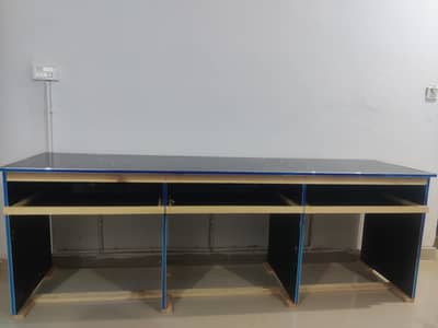 work tables for employees in office