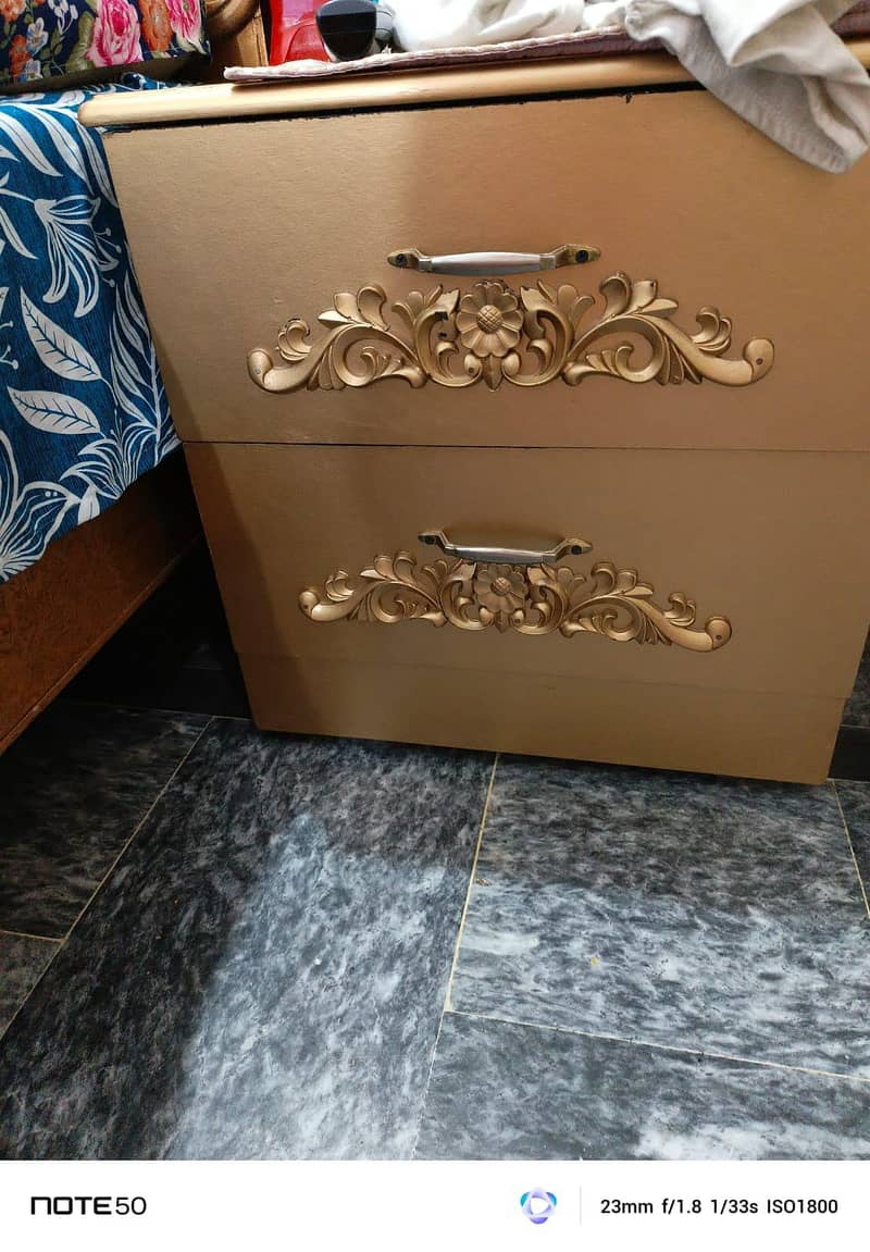 Luxury Bed + Side Table 3