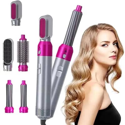 5in 1 Hair straightener pink