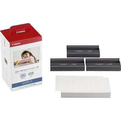 Canon KP-108IN Color Ink/Paper Set selphy cp printer