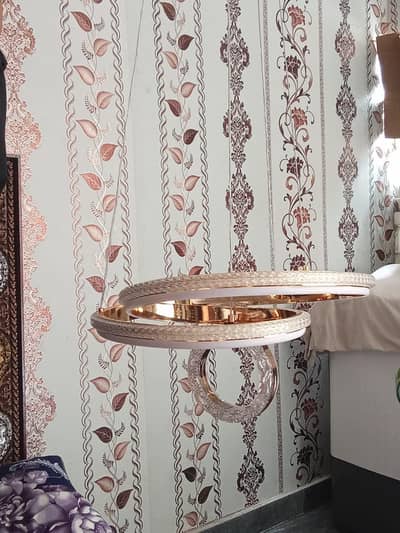 Luxury Rose Gold Double Ring Chandelier - Brand new Pendent light