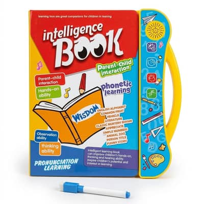 Intelligent Sound Study Book for Kids | Alphabet & Numbers
