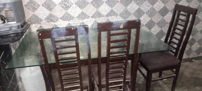 Dining table WITH  6 chairs