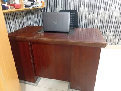two computer table and file adjustments side