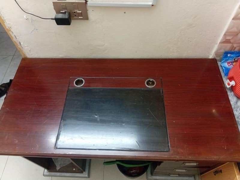 two computer table and file adjustments side 1