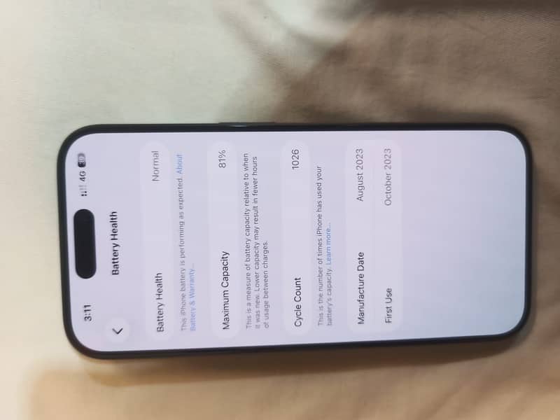 Apple iPhone 15 Pro 128GB PTA Approved  Dual Physical SIM  Navy Blue 6