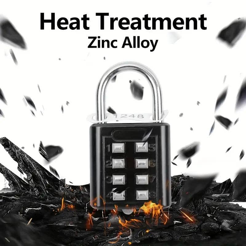 Waterproof Combination Padlock with 4-Digit Code 1
