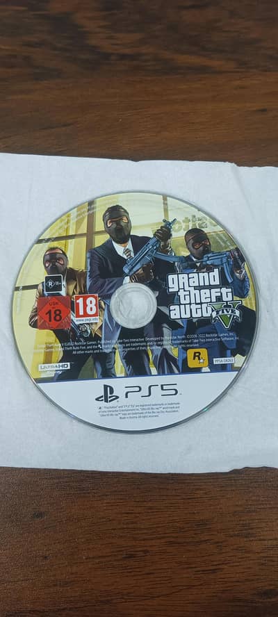 GTA 5 Ps5 Disc/ Game (Mint Condition)