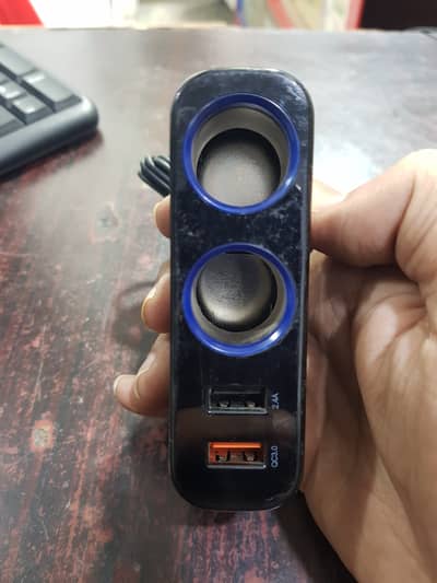 Car Charger Fast with Extra 2 Holes