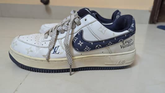 Nike Louis Vuitton Collab air force 1's blue and white original
