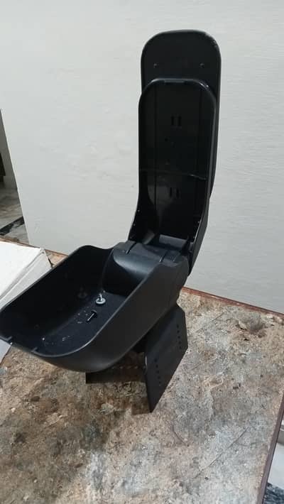 Universal Car Armrest Console Box with Storage – Black Leatherette