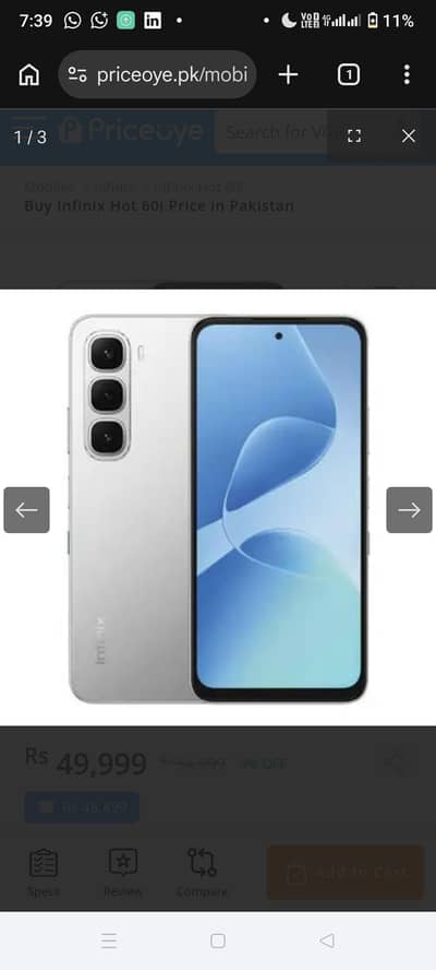 Infinix Hot 60i urgent for sale