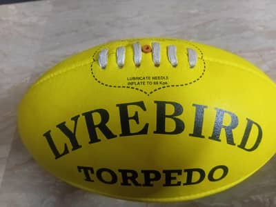 Sherrin lyre bird afl football.