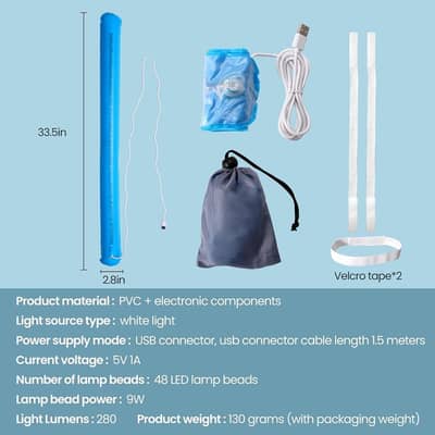 USB Wall Mounted LED Lamp | Flexible Gooseneck Night Light