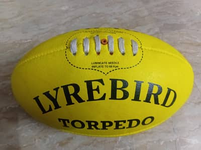 Sherrin lyre bird afl football.